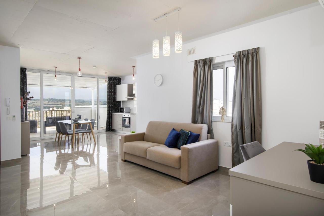 Hilltop Apartments - Stylish Comfort Living Close To The Sea, Bugibba Сейнт Полс Бей Екстериор снимка